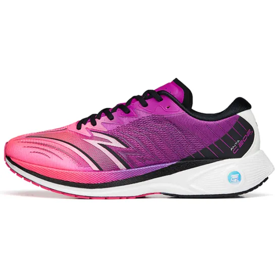 ANTA C202 4.0 Running Shoes Men Low-Top Fire Dragon Purple/Black/Luminous Rose Red
