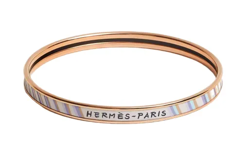 HERMES Bangles Women's Rose Gold