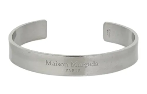 Maison Margiela Chunky Logo engraved Cuff Bracelet