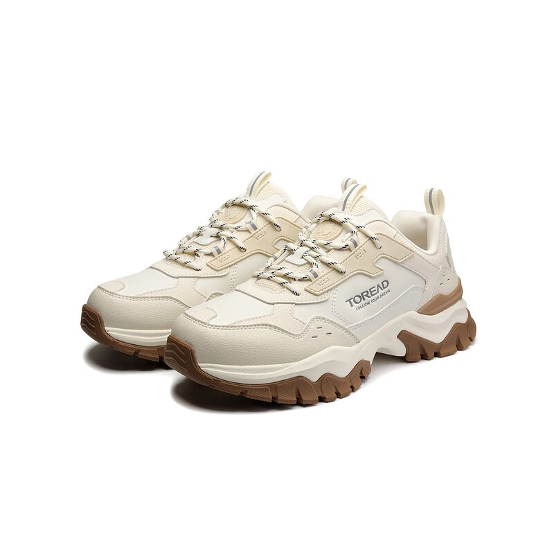TOREAD Running Shoes Unisex Low Top White/Black