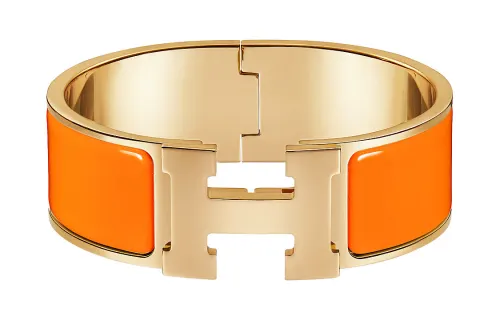 HERMES Clic Clac H Gold Plated Bangles Women's
