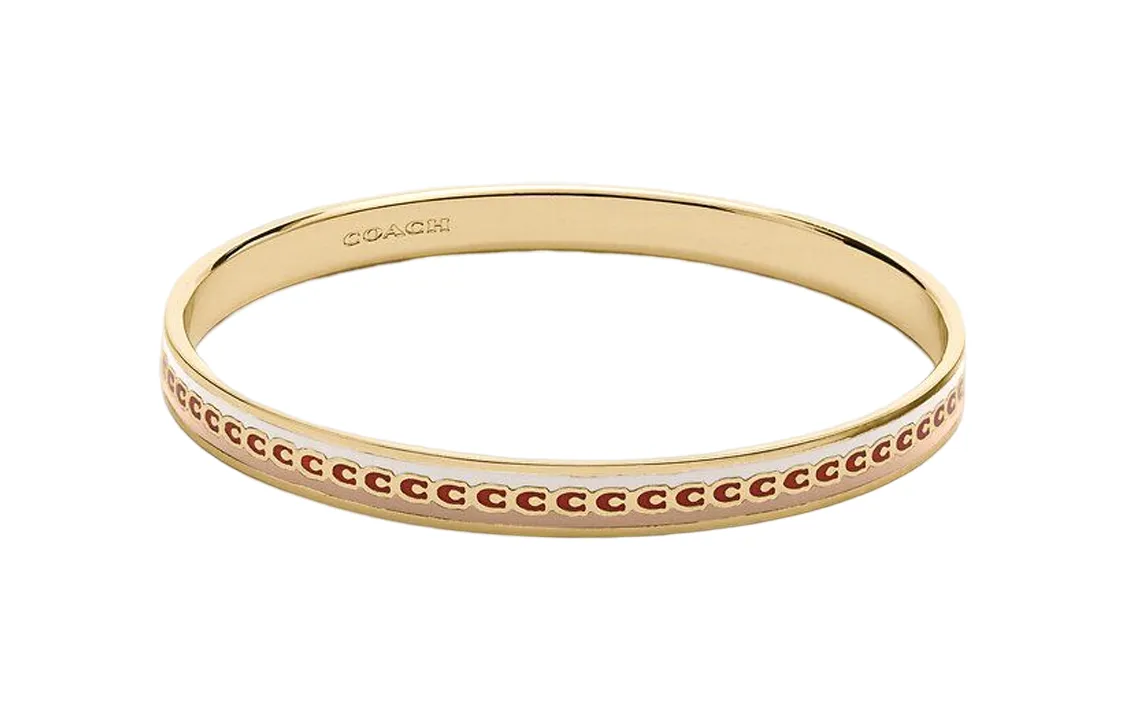 COACH Bangles Women's Gold/White