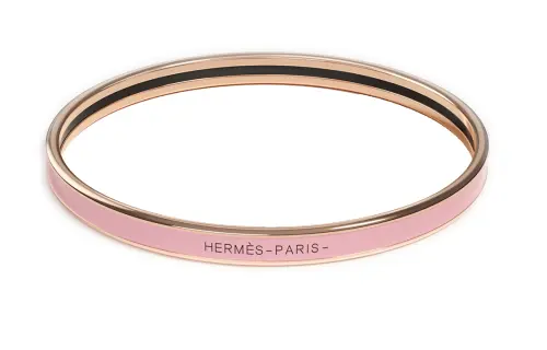 HERMES Uni Rose Gold Bangles Women's