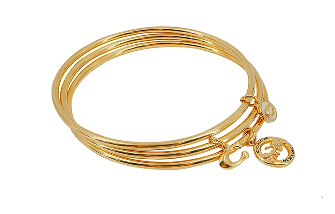 COACH Alloy Bangles Women's Gold