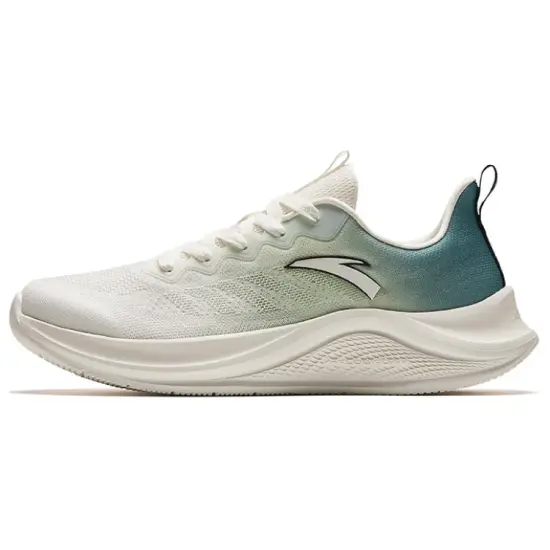 Anta Walk Slip-Resistant Breathable Lightweight Low-Top Running Shoes Men's Beige Green