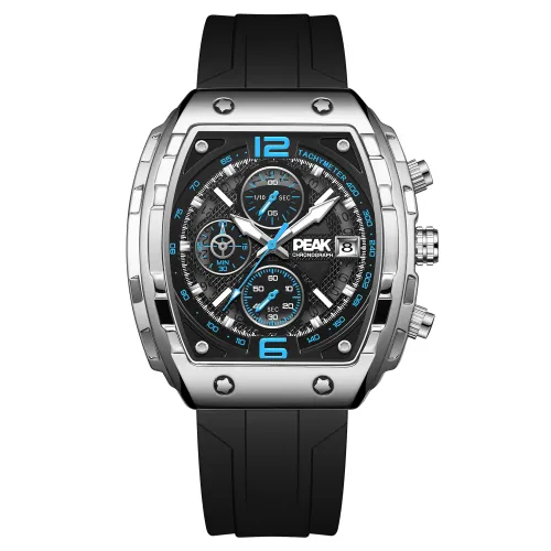 Men's mechanical men's watch for students, universal quartz silicone watch strap, dial, waterproof calendar, quartz mechanism