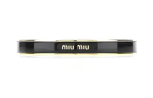 MIU MIU Metal Bangles Women's Black