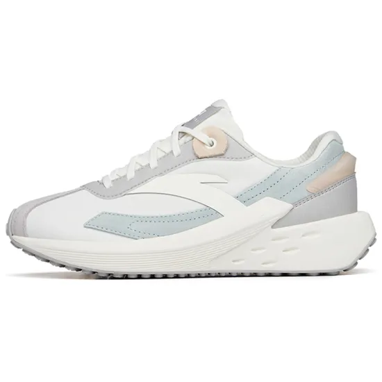 Anta Icing Cushioning Anti-Slip And Wear-Resistant Low-Top Sports Casual Shoes Women's White Gray Green