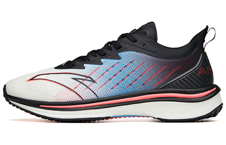 Anta MACH 1.0 Comfortable Cushioning Slip Resistant Abrasion Resistant Low top Running Shoes Men’s White Blue Black