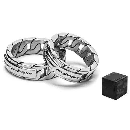 BABAMA Stainless Steel Rings Unisex