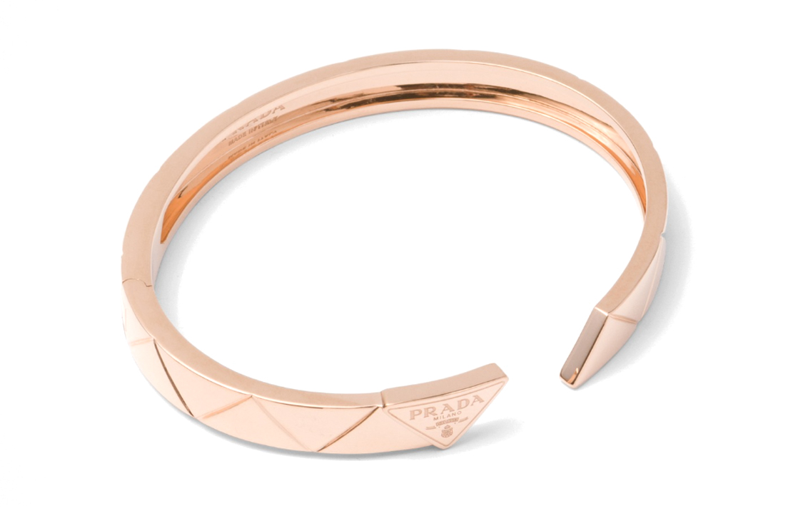 PRADA 18K Rose Gold Bangles Women's Rose Gold