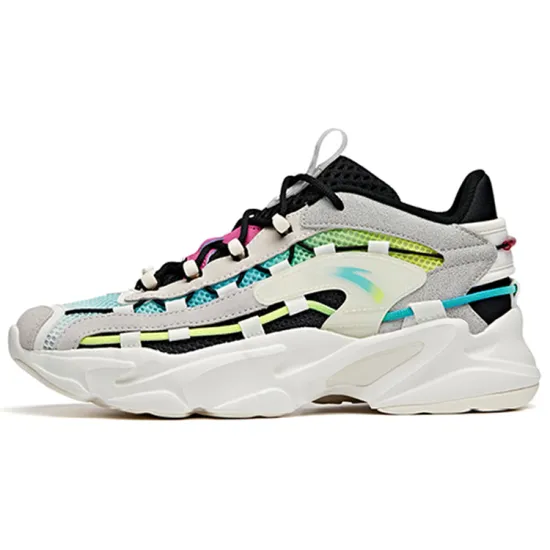 ANTA Walker Casual Shoes Women's Low-Top Black White Blue