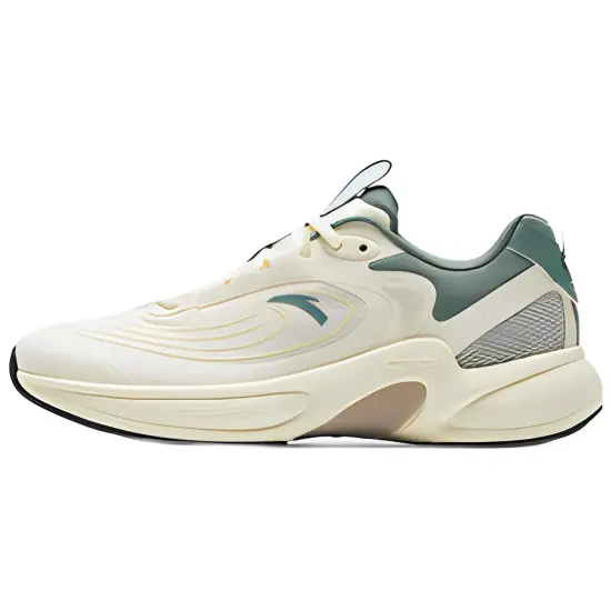Anta C37+ Anti Slip Wear Resistant Low Top Casual Running Shoes Women's White Green