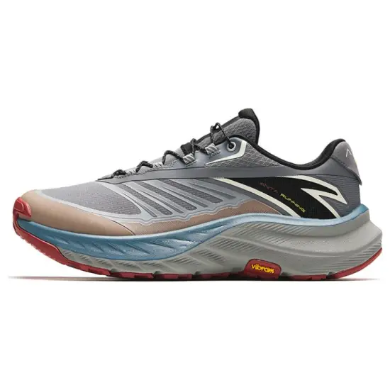 Anta Explore The Wilderness Cushioning Wear Resistant Low Top Trail Running Shoes Men's Gray White