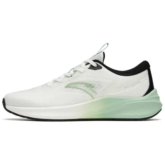 ANTA Road Run Running Shoes Men Low-Top White Water Pink Green