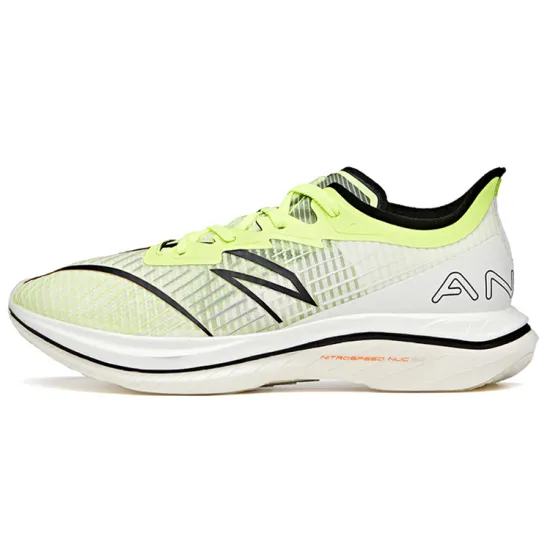 ANTA C202 GT Running Shoes Men Low-Top Sprout Green/Lava Orange/ANTA Black