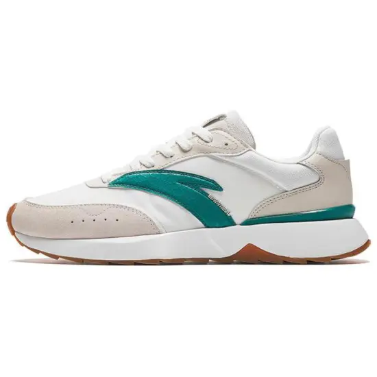 Anta HERITAGE 70 Cushioned Slip-Resistant Low-Top Casual Shoes Men's White Gray Green