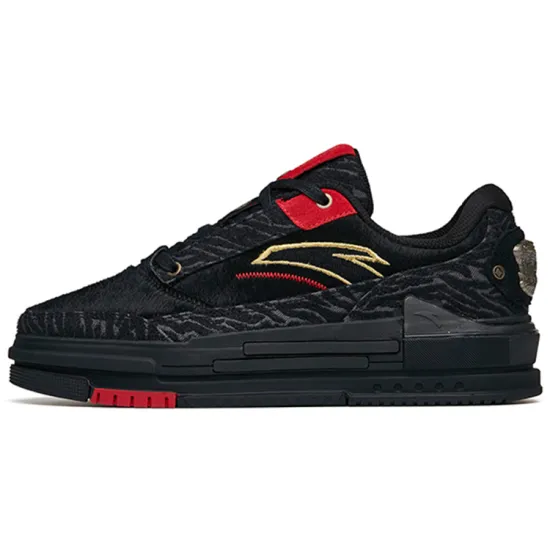 Anta Bump Low Top Skateboard Shoes Men's Black Red