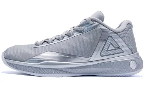 Peak Parker 4th Generation Peak Edition TP4PRO Magic Bullet Technology Midsole Shock Absorbing Anti-Slip Wear Resistant Rebound Professional Basketball Shoes Men's Turbo Silver