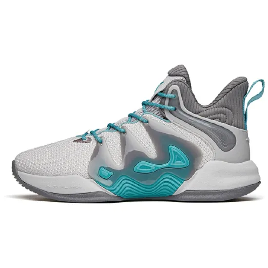 ANTA Mountain 1 Basketball Shoes Men Mid-Top Cloudy Gray/Steel Gray