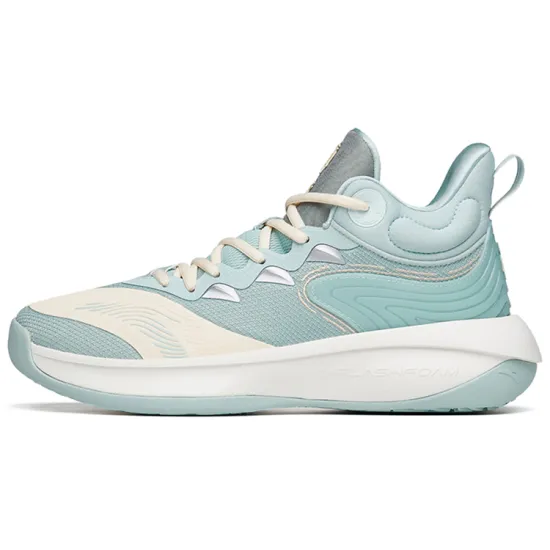 ANTA Tiger Roar Basketball Shoes Men Mid-Top Green