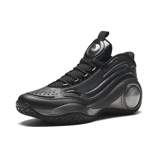 ANTA Cement Bubble 4.0 Basketball Shoes Men Mid-Top Black