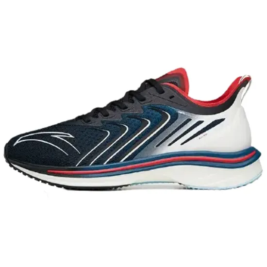 ANTA MACH Mach 1.0 Running Shoes Men Low-Top Black Blue White/Red