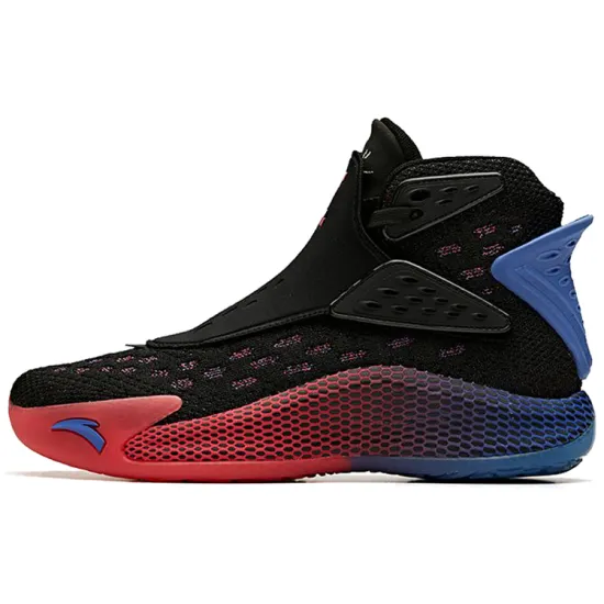 ANTA Kt5 Basketball Shoes Men High-Top Red Blue Black