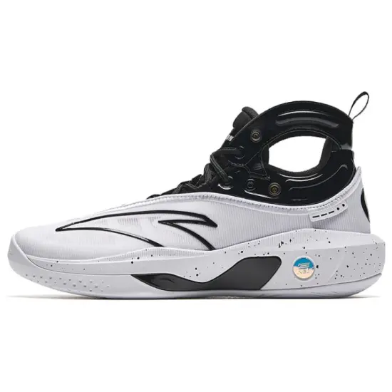 Anta KT8 KT 8 Black Eight Anti Slip Wear Resistant High Top Basketball Shoes Men's Black White