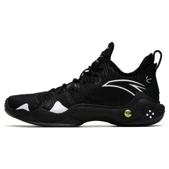 ANTA Frenzy 4 Pro Basketball Shoes Men Mid-Top Black