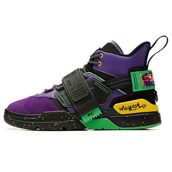 Stath x Anta Bastard Non slip Lightweight High Top Vintage Basketball Shoes Men's Radiant Purple