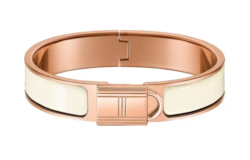 HERMES Clic Bangles Women's Chalk White