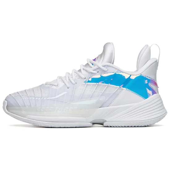 ANTA Light Horseman 3 Basketball Shoes Men Mid-Top White Blue