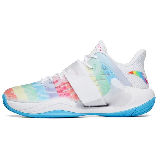 ANTA Water Flower 4 Basketball Shoes Men Low-Top White/Multicolor