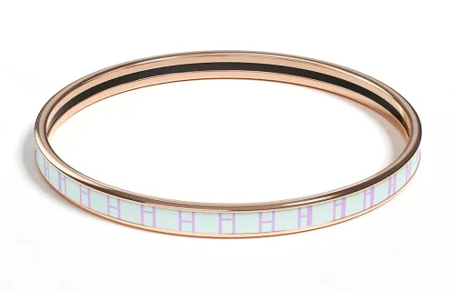 HERMES Rose Gold plated Bangles Women's Blue