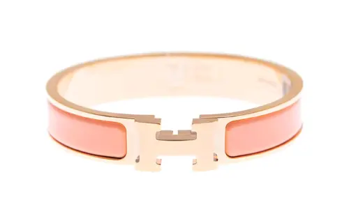 HERMES Clic H Bangles Women's Gold