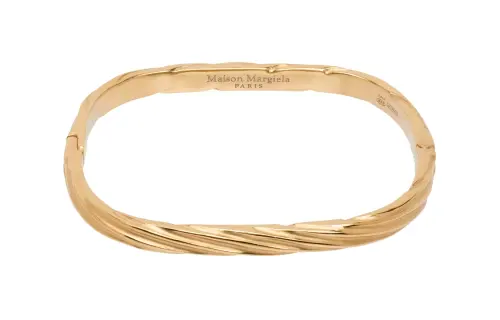 Maison Margiela 925 Sterling Silver Bangles Unisex Gold