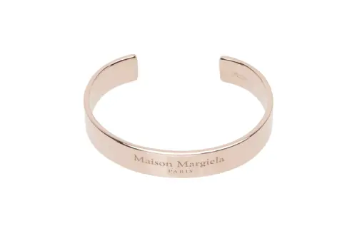 Maison Margiela 925 Sterling Silver, Sterling Silver Bangles Unisex Rose Gold