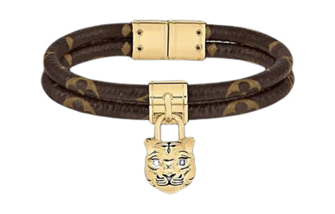 LOUIS VUITTON LV Louis Vuitton MY LV TIGER zodiac tiger bracelet brown