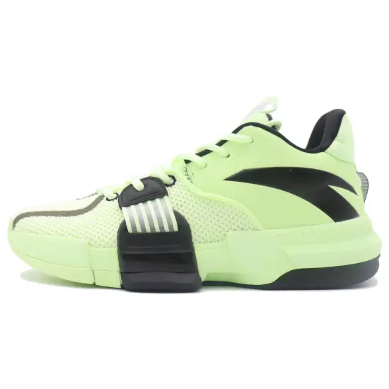 ANTA Qingkuang TD Basketball Shoes Men Low-Top Fluorescent Night Green/Black