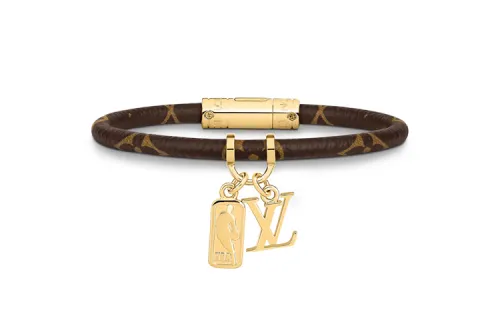 LOUIS VUITTON X Nba Hang It Leather Bracelet Monogram