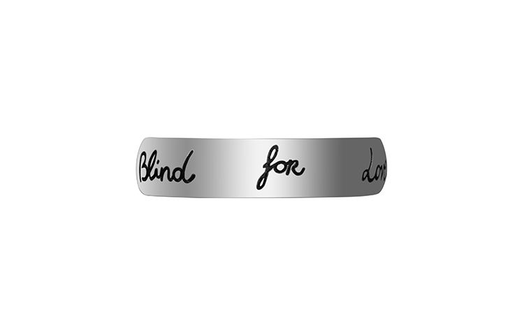 GUCCI Blind For Love 925 Sterling Silver Rings Unisex Silver