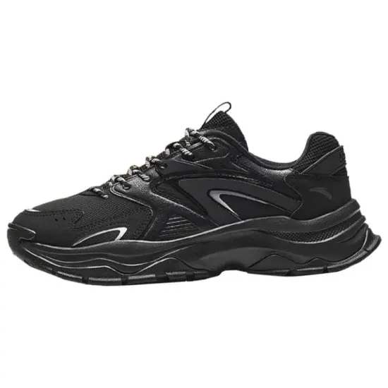 ANTA Hot Chunky Sneakers Men Low-Top Black