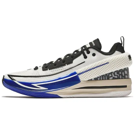 ANTA Frontier Basketball Shoes Men Low-Top Papyrus White