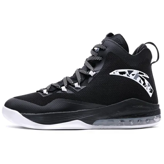 Anta Shield 1 Cushioning Anti Slip And Wear Resistant Low Top Basketball Shoes Black White