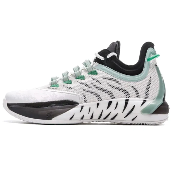 ANTA GH1 Basketball Shoes Men Low-Top White Black Green