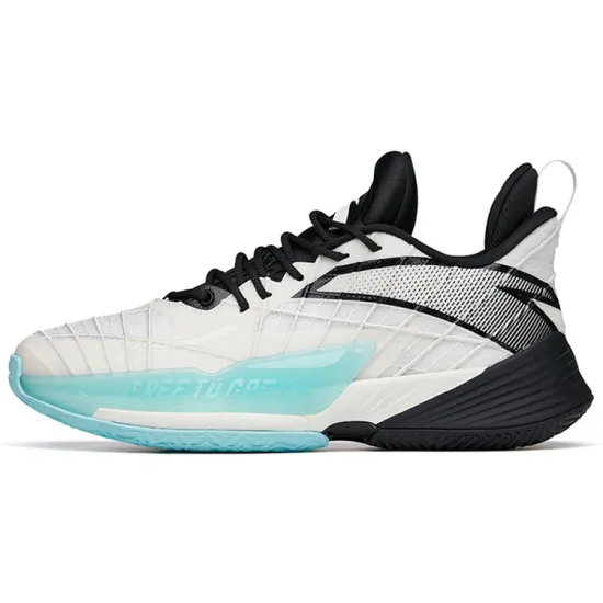 ANTA Light Horseman 3 Basketball Shoes Men Low-Top White Black Blue