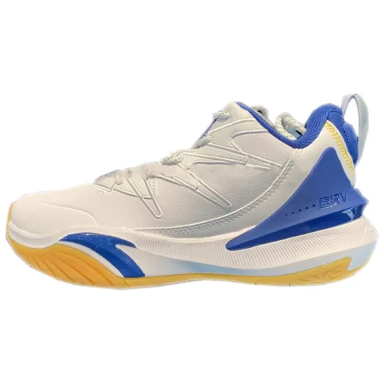 ANTA The Dagger 5 Basketball Shoes Men Low-Top ANTA White/Spectrum Blue