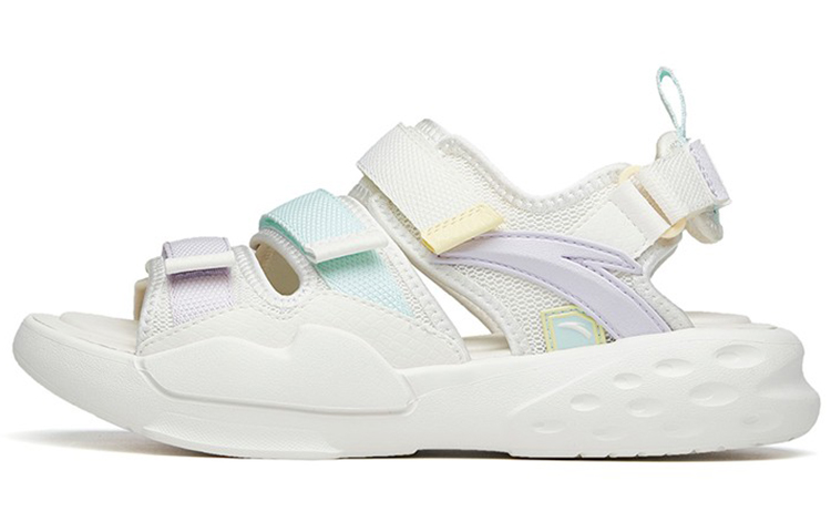 ANTA Bastard Beach Sandals Women's Ivory White/ice Powder Blue/misty Purple