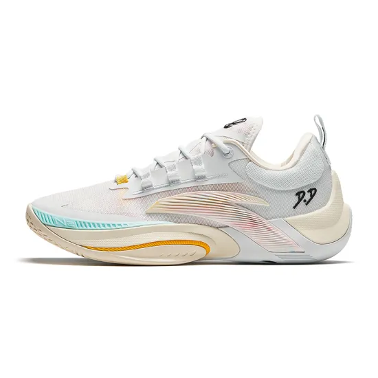Anta Instantaneous 1 New York Shadow Cushioned Slip Resistant Rebound Low Top Basketball Shoes Men's White Beige